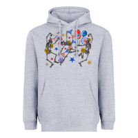 Fourth Of July Dancing Skeleton Heavyweight Hoodie | Teevron