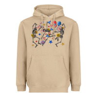 Mushroom fourth of july dancing skeleton Heavyweight Hoodie - texasbilliewilder