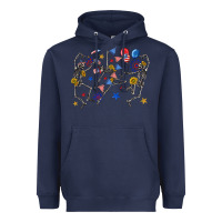 Navy fourth of july dancing skeleton Heavyweight Hoodie - texasbilliewilder