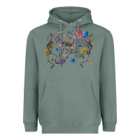 Sage fourth of july dancing skeleton Heavyweight Hoodie - texasbilliewilder