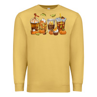 Antique Gold Fall Coffee Cups Premium Sweatshirt - texasbilliewilder