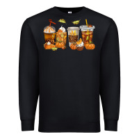 Black Fall Coffee Cups Premium Sweatshirt - texasbilliewilder