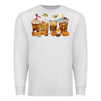 Oatmeal Heather Fall Coffee Cups Premium Sweatshirt - texasbilliewilder
