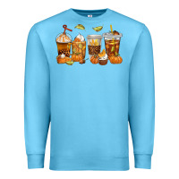 Ocean Blue Fall Coffee Cups Premium Sweatshirt - texasbilliewilder