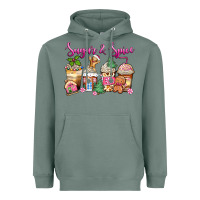 Sage sugar and spice pink gingerbread coffee cups Heavyweight Hoodie - Zillion Design Studio