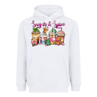 White sugar and spice pink gingerbread coffee cups Heavyweight Hoodie - Zillion Design Studio
