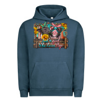 Pigment Midnight Navy just a girl who loves pigs Urban Hoodie - Artiststas