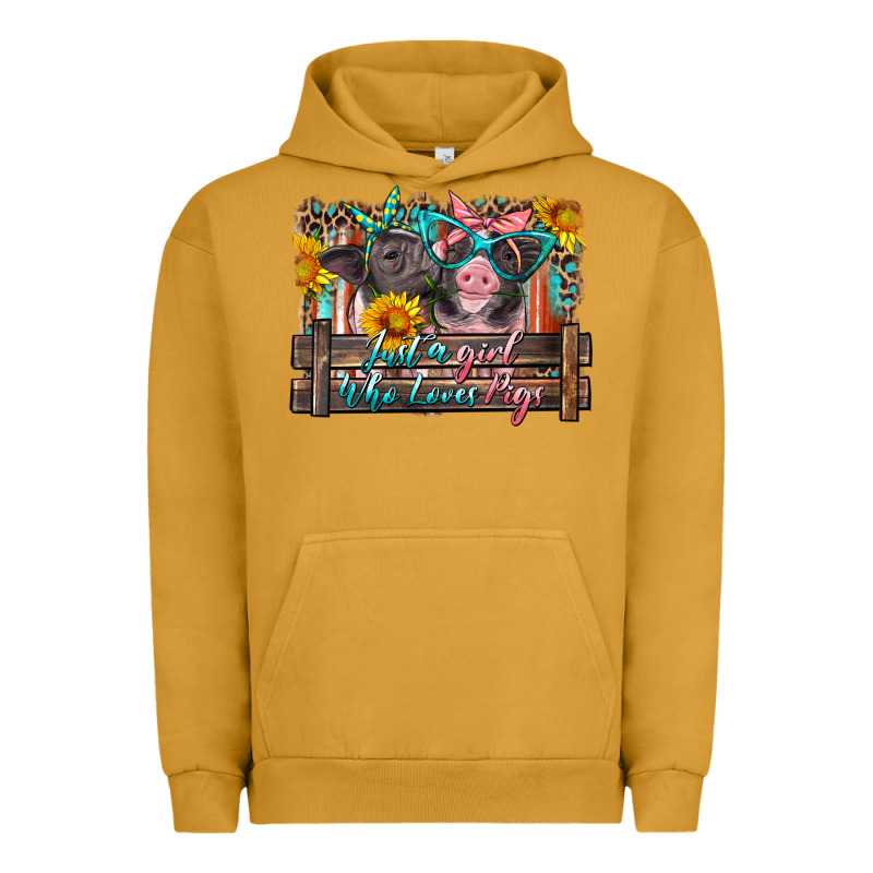 Just A Girl Who Loves Pigs Urban Hoodie by Artiststas | Teevron