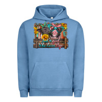 Pigment Pebble Blue just a girl who loves pigs Urban Hoodie - Artiststas