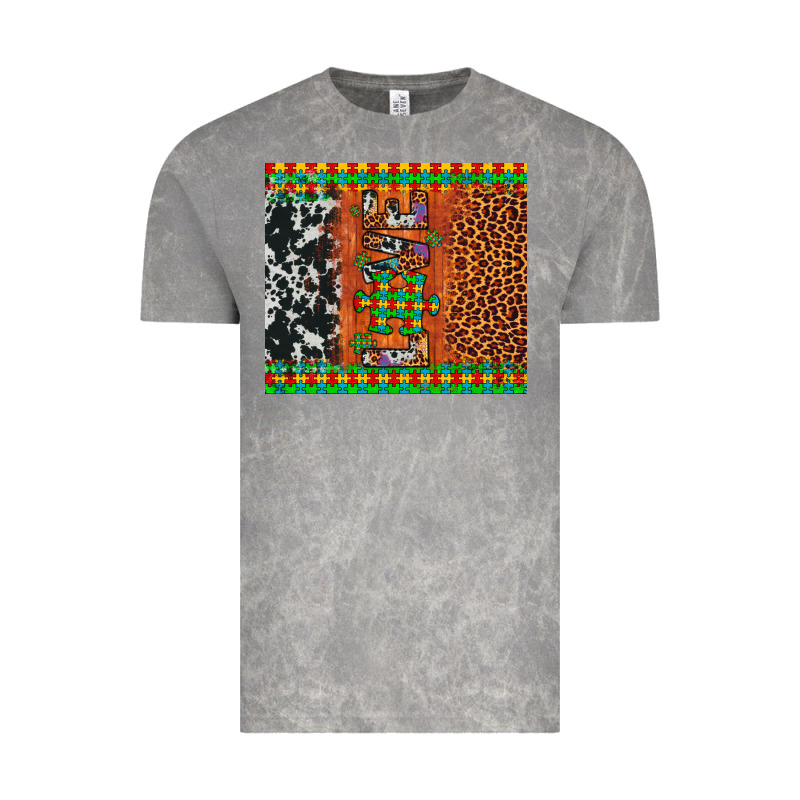 Love Autism Awareness Leopard Cowhide Vintage Tee by Artiststas | Teevron