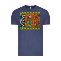 Vintage Denim love autism awareness leopard cowhide Vintage Tee - Artiststas