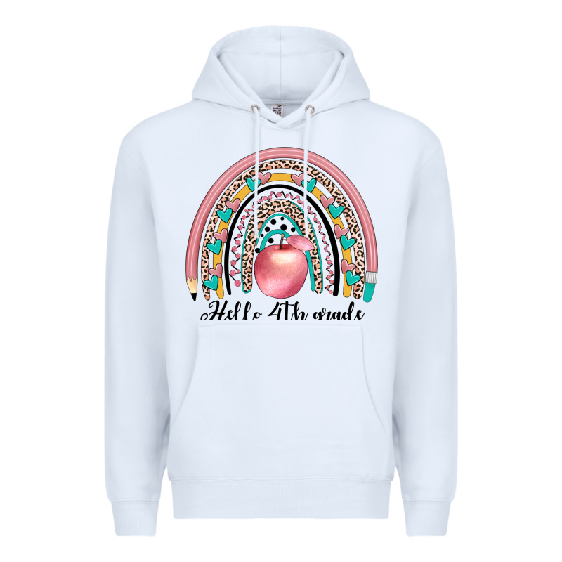 Hello 4th Grade Premium Hoodie by JahusDesignShop | Teevron