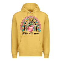 Antique Gold hello 4th grade Premium Hoodie - JahusDesignShop