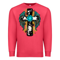 Cardinal cross gemstone wings Premium Sweatshirt - RanaPortraitStore