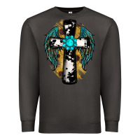 Smoke cross gemstone wings Premium Sweatshirt - RanaPortraitStore