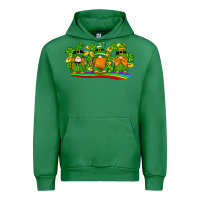 Emerald st patricks day gnomes shamrock gold rainbow Urban Hoodie - Artiststas