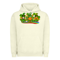 Pigment Pistachio st patricks day gnomes shamrock gold rainbow Urban Hoodie - Artiststas