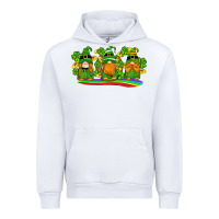 White st patricks day gnomes shamrock gold rainbow Urban Hoodie - Artiststas