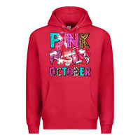 Cardinal pink october Premium Hoodie - AdoDesignShop
