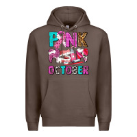 Coffee pink october Premium Hoodie - AdoDesignShop