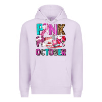 Lilac pink october Premium Hoodie - AdoDesignShop