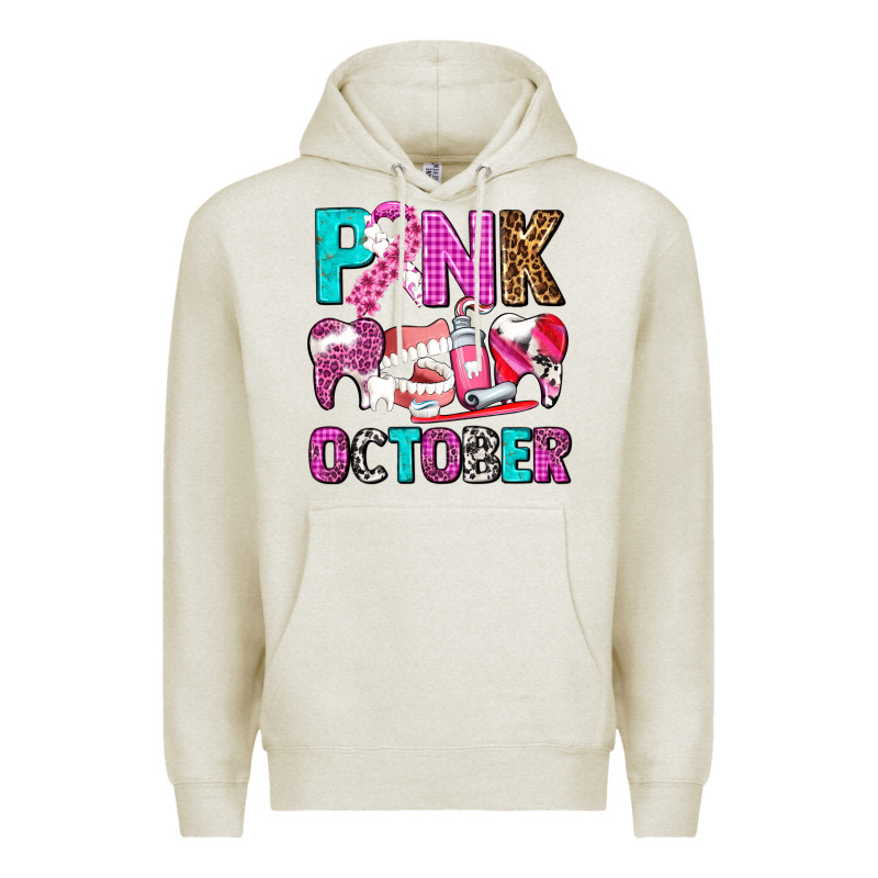 Pink October Premium Hoodie by AdoDesignShop | Teevron