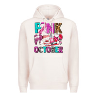 Pale Pink pink october Premium Hoodie - AdoDesignShop