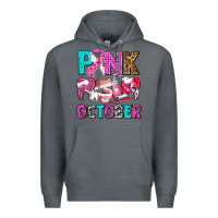Rock pink october Premium Hoodie - AdoDesignShop