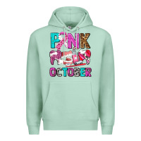 Seafoam pink october Premium Hoodie - AdoDesignShop