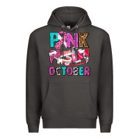Smoke pink october Premium Hoodie - AdoDesignShop