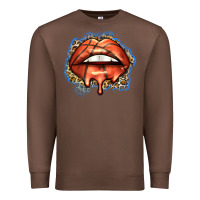Chestnut basketball lips Premium Sweatshirt - Zillion Design Studio