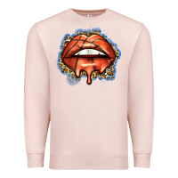 Pale Pink basketball lips Premium Sweatshirt - Zillion Design Studio