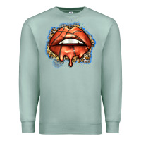 Seafoam basketball lips Premium Sweatshirt - Zillion Design Studio