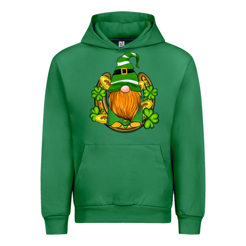 St Patricks Day Gnomes Horseshoe Shamrock Gold Urban Hoodie by Artiststas | Teevron
