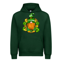 Forest Green st patricks day gnomes horseshoe shamrock gold Urban Hoodie - Artiststas
