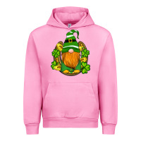 Fuchsia Pink st patricks day gnomes horseshoe shamrock gold Urban Hoodie - Artiststas