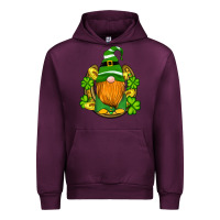 Mauve Wine st patricks day gnomes horseshoe shamrock gold Urban Hoodie - Artiststas