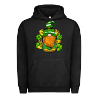 Pigment Black st patricks day gnomes horseshoe shamrock gold Urban Hoodie - Artiststas
