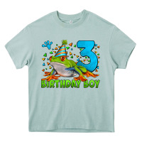 Arona birthday boy frog age 3 Heavy Core Tee - LillyAllenDesigns