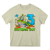 Mossy birthday boy frog age 3 Heavy Core Tee - LillyAllenDesigns