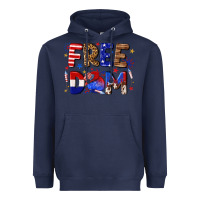 Navy fourth of july freedom Heavyweight Hoodie - texasbilliewilder