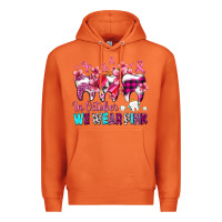 Carrot in october we wear pink cancer ribbon with teeth Premium Hoodie - AdoDesignShop
