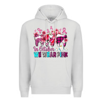 Dove Grey in october we wear pink cancer ribbon with teeth Premium Hoodie - AdoDesignShop