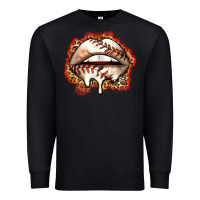 Black baseball lips Premium Sweatshirt - Zillion Design Studio
