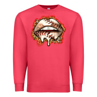 Cardinal baseball lips Premium Sweatshirt - Zillion Design Studio
