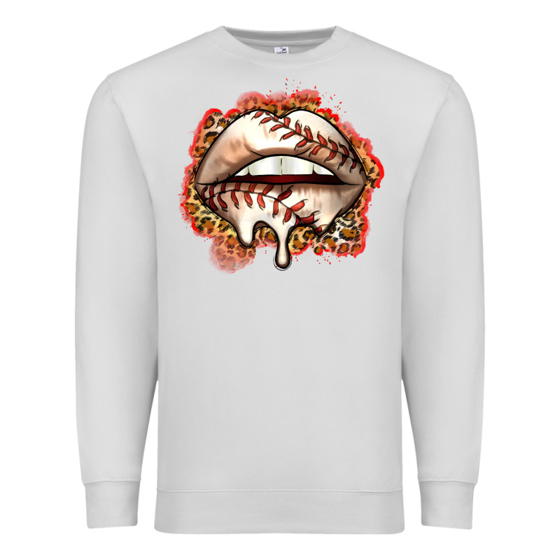 Baseball Lips Premium Sweatshirt by Zillion Design Studio | Teevron