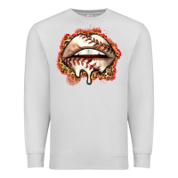 Dove Grey baseball lips Premium Sweatshirt - Zillion Design Studio