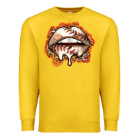 Lemon baseball lips Premium Sweatshirt - Zillion Design Studio