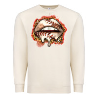 Sandshell baseball lips Premium Sweatshirt - Zillion Design Studio