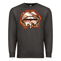 Smoke baseball lips Premium Sweatshirt - Zillion Design Studio